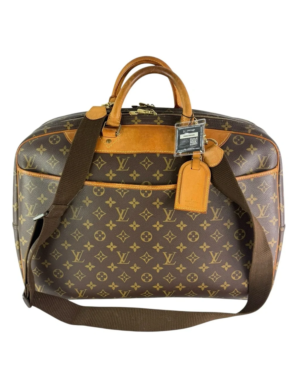 LOUIS VUITTON Alize 24 Heures Duffle Luggage Bag Made in France Authenticated